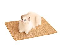 Cat Scratcher Mat, 23.6 X 15.7 Inch,sisal cat scratchers for Indoor Cats,cat Scratch pad,cat Scratching Board,cat Scratching Post,sisal Rug Carpet,cat Scratch Furniture Protector,Brown