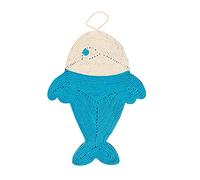 Cat Scratcher Mat, Natural Sisal Fish Shape Cat Scratch Mats, Anti-Slip Cat Scratching Pads Toy for Indoor Cats, Horizontal Floor Cat Scratching Pads Rug