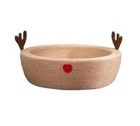 Cat Scratcher Multifunctional Sisal Cat Litter Large Wear-resistant Cat Claw Basin Round Cat Toys Claw Grinder Cat Scratching Mat Cat Scratch Lounge Furniture Protection(Small)
