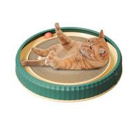 Cat Scratcher Pad - Interactive Cat Play Toy | Scratch Board | Round Cardboard with Toy Balls | Cat Scratching Mat | Interactive Animal Supplies for Kitten Play, Scratching and Training | Dau