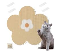 Cat Scratcher Pad - Kitten Floor Scratcher Mat,Furniture Protector Pet Scratcher Board Flower Shape for Door Wall