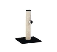 Cat Scratcher Post - 47cm Durable Sisal Claw Tower with Soft Carpet Base - Stable Vertical Post for Healthy Scratching - Sleek Black , Blue , or Grey - Space-Saving Scratch Pole for Kittens_Black