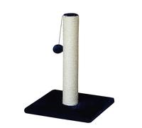 Cat Scratcher Post - 47cm Durable Sisal Claw Tower with Soft Carpet Base - Stable Vertical Post for Healthy Scratching - Sleek Black , Blue , or Grey - Space-Saving Scratch Pole for Kittens_Blue