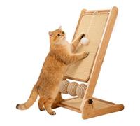 Cat Scratcher Post - L Shaped Foldable Vertical Cat Scratching Board | Durable Sisal Climbing Scratcher Furniture Protector for Small Medium Large Cats | Indoor Cats Scratchers - Living Room Bedroom