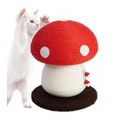 Cat Scratcher Post - Mushroom Design Sisal Rope Scratcher, Funny Interactive Cat Toy | Inner Cat Scratch Posts, Claw Care Tower, Animal Furniture Protection, Kitten Play Stand, All Breeds and Sizes