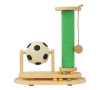 Cat Scratcher Post Soccer-themed Climbing Rolling Ball Tower Toy