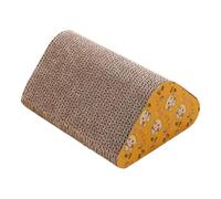 Cat Scratcher Ramp - Multi-Use Cat Scratcher Cardboard | Triangle Cat Scratching Board Toy | Ramp Cardboard Cat Scratcher with Random Colored Balls for Cat Kittens Playing