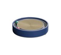 Cat Scratcher Round Cat Scratching Board with Ball Multi Function Toy Scratcher Funny Can Replace Nest for Cats(Blue)