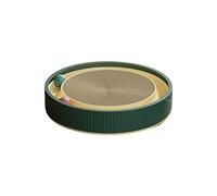 Cat Scratcher Round Cat Scratching Board with Ball Multi Function Toy Scratcher Funny Can Replace Nest for Cats(Green)
