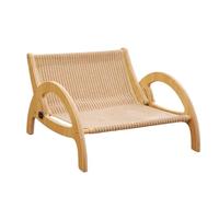 Cat Scratcher Sofa - Adjustable Wood Frame Furniture Protector | Cat Sofa Scratching Post Scratching Bed Pet Sleeping Grinding Claw Indoor House Door PA