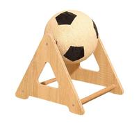 Cat Scratcher Toy - Cat Clawing Ball - Nail Care Toy - Interactive Solid Wood Scratching Ball - Reusable, Sturdy Kitten Exercise And Play For Indoor Fun & Healthy Claws Maintenance At Home