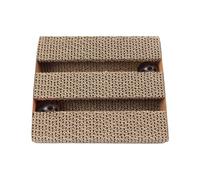 Cat Scratcher Triangle Angled Corrugated Cardboard Interactive Bell Toy