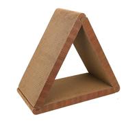Cat Scratcher, Triangular Scratching Pad, Indoor Cat Toy, 19.09x17.72x9.06 Inches, Exercise Companion, Furniture Protector, Medium Size, for Living Room, Bedroom, Kitten Play