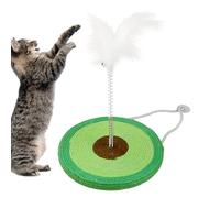 Cat Scratcher With Feather Toy | Sisal Vertical Cat Scratch Cardboard Cat Scratching Board - Interactive Cat Feather Toy For Cat Kitten Having Fun Exerciser Playing