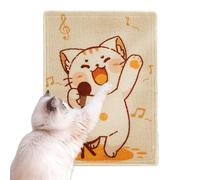 Cat Scratchers For Indoor Cats - Cat Floor Scratching Pad Rug With Cat Pattern,Cat Scratch Mat, Cat Anti Scratch For Furniture, High-Density Scratch Mat, Sticky Design