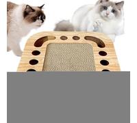 Cat Scratchers,Large Cat Scratcher | Interactive Scratch Box with 2 Bell Balls Track for Indoor Pet Kitten Play Floor Protecting Furniture