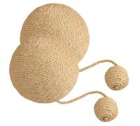 Cat Scratching Ball - 2-Piece Multi-Purpose Cat Ball Toy | Sisal Ball Rabbit Scratching Toy | 12 cm Wear-resistant Sisal Scratching Ball, Cat Scratching Board for Small Animals