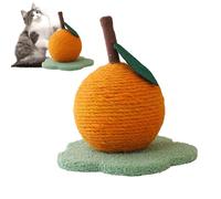Cat Scratching Ball, Sisal Orange Shaped Cat Toy - Ball for Claw Care for Kittens - Orange Shape for Kittens for Boredom Relief with Playtime Activity Entertainment and Exercise