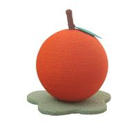 Cat Scratching Ball | Sisal Scratcher Ball | Cat Scratcher | Orange Shaped for Felines Kittens Scratching Toy Claw Care Sisal Material Pet Toys