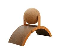 Cat Scratching Ball - Vertical Relaxation Game - with Base Cat Scratch Toy - for Small Medium Large Breed Puppy Dog Training Boredom Climbing Exercise