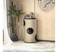 PawHut Cat Condo Beige, Grey 380 mm x 700 mm