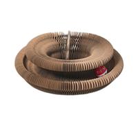 Cat Scratching Board - 5.12x3.94x2.36 Inches Foldable Accordion Ball Track for Interactive Play, Scratcher Cardboard with Fun Entertainment, Cats Toy for Indoor Pets, Recyclable Material, Home Use