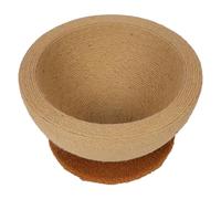 Cat Scratching Board Bowl, Multifunction 2 In 1 Sisal Cat Scratcher Lounge Bed For Kitten, Wooden Cat Furniture For Indoor Cat Scratcher Bowl Or A Cat Scratching Bed (Balanced Style (round Bottom))