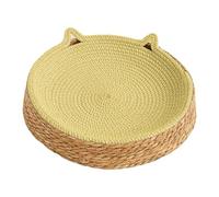 Cat Scratching Board | Breathable Hand-Weaving Nest,Kitten Ear Design Cotton Rope Cat Bed,for Play, Exercise, Enrichment, Activity, Nail Trimming, Paws Care, Furniture Safety