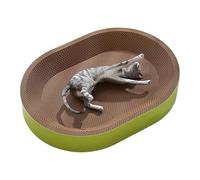 Cat Scratching Board - Cardboard Scratcher, Furniture Protector for Grinding Claws | Interactive Nest for Bedroom, Study Room, Play Area, Apartment Window Perch, Living Room, Indoor Balcony an