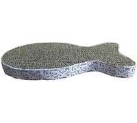 Cat Scratching Board Cat Premium Scratch Textures Cardboard Anti-Scratch Stress Relieve Indeformable Fish Board Self-Adhesive, Scratching Pads (28×15×2.5 cm)