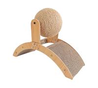 Cat Scratching Board - Cat Scratcher - Kitten Scratcher with Sisal Ball | Claw Grinding Toy and Exercise Activity Centre | Furniture Protector to Reduce Boredom and Promote Healthy Scratching Habits