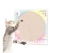 Cat Scratching Board - Classic Design Scratch Pad, Cardboard Cat Graffer | Spring Swing Ball Toy, Scratching Surface Infused with Cat, Durable Indoor Cat Furniture, Att