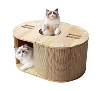 Cat Scratching Board, Corrugated Cardboard Cat Scratcher Kitten Scratching Tunnel Furniture Protector Kitten Lounge For Kitty To Rest And Play