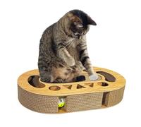Cat Scratching Board Corrugated Cardboard Game Box for Indoor Cats Multiple Shapes Toys Relieves Boredom Prevents Furniture Keeps Active Mentally Physically Catnip Compatible