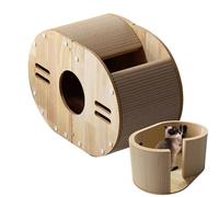 Cat Scratching Board, Corrugated Paper Cat Scratching Board, Kitten Kitten Skyscraper Board, Scratching House Plate for House, Beside Sofa Or Fence Frame Esca