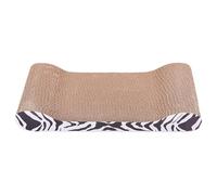 Cat Scratching Board | Corrugated Paper Large Size 44x21x4.5cm Slanted Ramp Design | Cat Scratch Pad Durable Wear Resistant Cardboard Scratcher Toy | Furniture Protector Pet Exercise Grooming