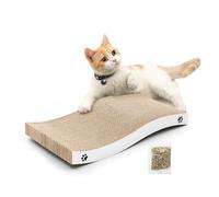 Cat Scratching Board, Durable Scratch Pad, Corrugated Cardboard Cat Scratcher for Indoor Cats, Heavy Duty, Double-Sided Usability, Recyclable with Catnip