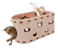 Cat Scratching Board House - Cat Cave Scratching Poster | Furniture Protector, Cave for Bedroom, Living Room, Apartment Interior | Cardboard Box