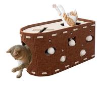 Cat Scratching Board House | Cat Scratcher Hideaway Condo House | Training Toy Kitten Pet Furniture Protection Cave Condo for Offices Apartment Home Indoor Rooms Bedroom Household