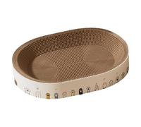 Cat Scratching Board - Interactive Bed for Resting - Scratching Cardboard for Cats - Protects Your Furniture from Scratches for Restful Sleep Play and Enrichment for Your Kittens