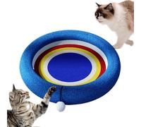 Cat Scratching Board, Interactive Sisal Scratcher Mat for Cats, Furniture Protector with Play Toy Ball, Keeps Claws Healthy, Activity Pad for Home, Living Room, Balcony, Bedroom