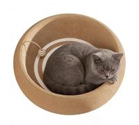 Cat Scratching Board - Natural Sisal Bowl and Furniture Protection, Cat Scratching Board with Non-Slip Base, Ergonomic Living Room Bed for Home, Apartment and Living Room