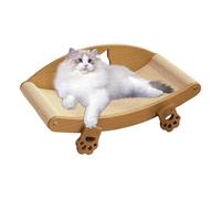 Cat Scratching Board, Raised Scratching and Resting Place with Sleep Function, Sisal Scratching Board, Pet Accessories, Furniture Protector for Sofa, Carpet, Floor, Sleeping Area, Against Boredom