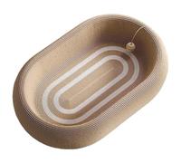 Cat Scratching Board - Sisal Nest Protector Round Oval Bed Indoor Sofa Floor Chill Out | Strong Wear-resistant Scratcher for Apartment Home Bedroom