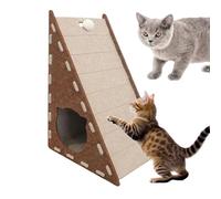 Cat Scratching Board - Vertical Integrated Scratching Mat - Triangular Cat Bed Made of Felt as a Climbing Landscape for Resting Play for Indoor Outdoor Home