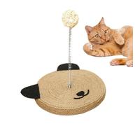 Cat Scratching Board with Ball, Ball Stick, Interactive Toy with Built-in Bell, Cat Sisal Mat, for Sharpening Claws of All Breeds and Kittens in the House for Sofas, Walls, Couch