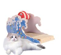 Cat Scratching Board with Ball, Cats Scratching Ball Toy - Cartoon Multipurpose Scratching Ball,Cute Claw Grinder, Wear-resistant Toy for Entertainment, Rest
