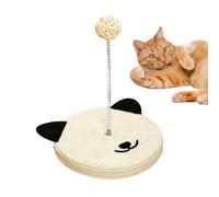 Cat Scratching Board with Ball, Sisal Cat Scratch, Sisal Stick, Interactive Cat Head Shape Ball, Built-in Bell, Psychic Physical Exercise, Toy, Home Furniture Protection for Walls
