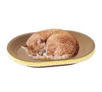 Cat Scratching Bowl - Cardboard Scratching Bed, Thick Wavy Mat Design and | Reusable Non-Slip Furniture Protector for Kittens, Cat Claws, Comfort, Rep