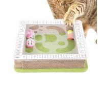 Cat Scratching Box Corrugated Interactive Mahjong Shape